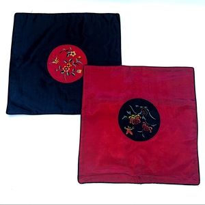 Chinese Silk Embroidered Decorative Pillow Covers